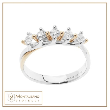 Trilogy Bicolore ANB 2658 | Diamanti Comete Gioielli